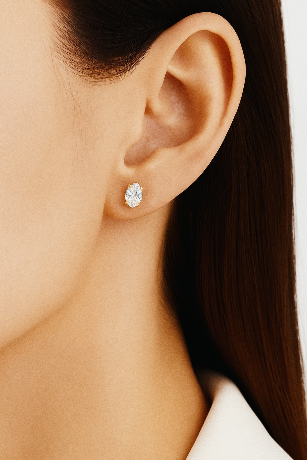 Orla 1 Carat Oval Lab Diamond Earring