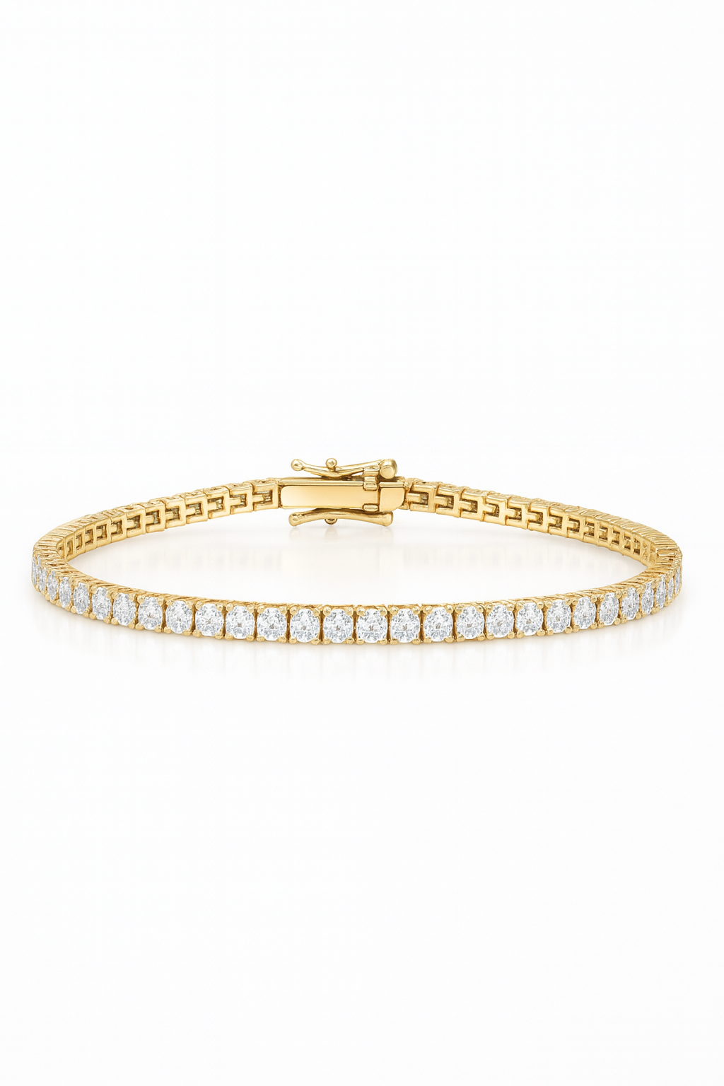 4.00 Carat Lab Grown Diamond Tennis Bracelet 14k White Gold