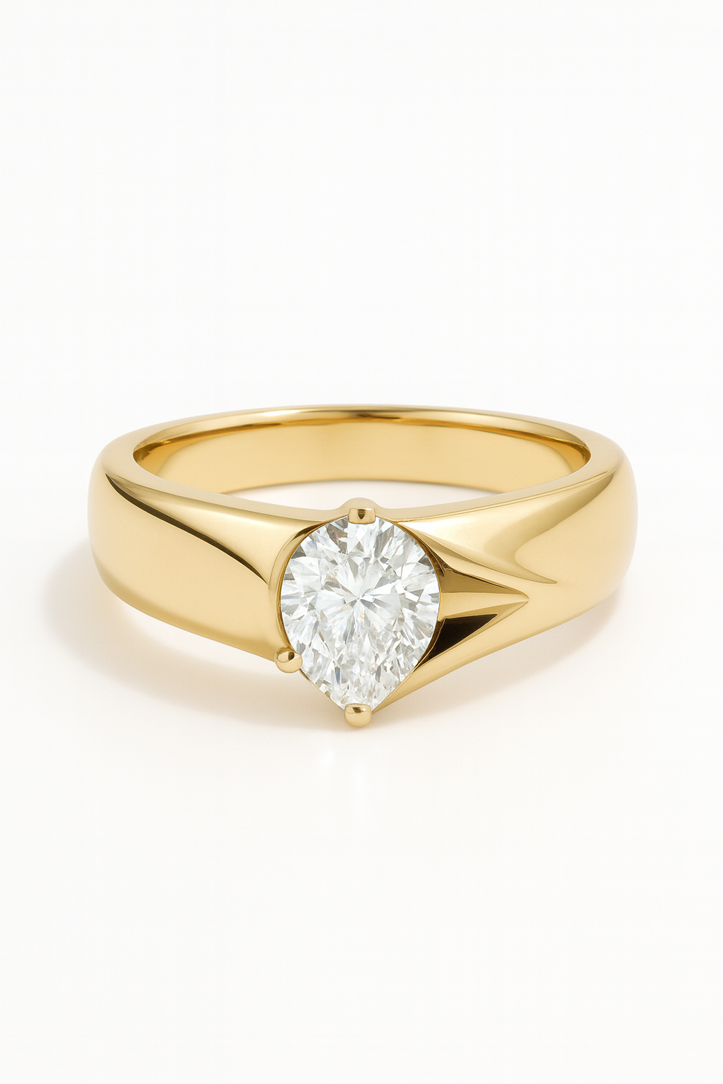 Cove Pear Lab Grown Diamond Engagement Ring