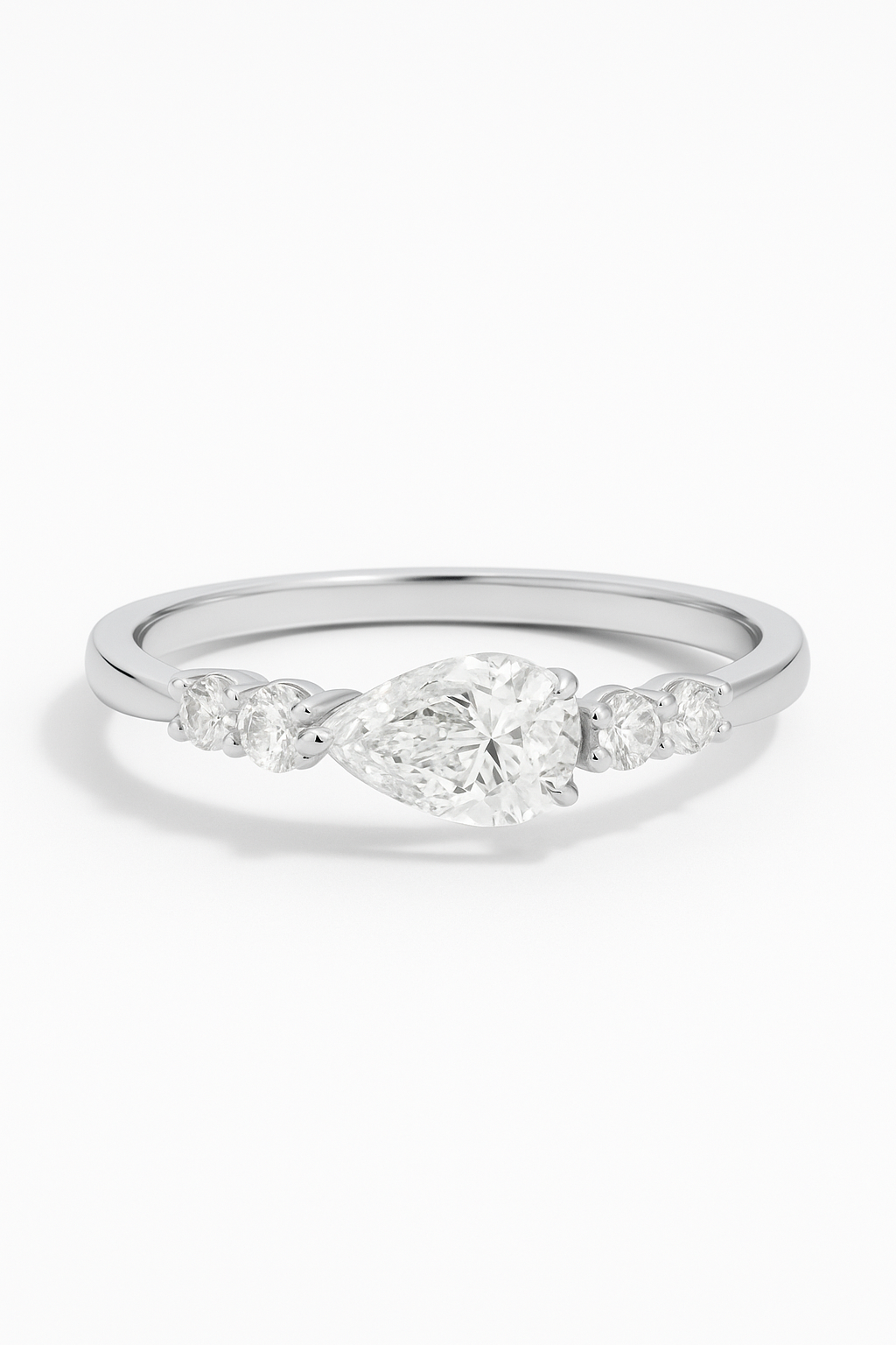 Lumiya Pear Lab Grown Diamond Engagement Ring