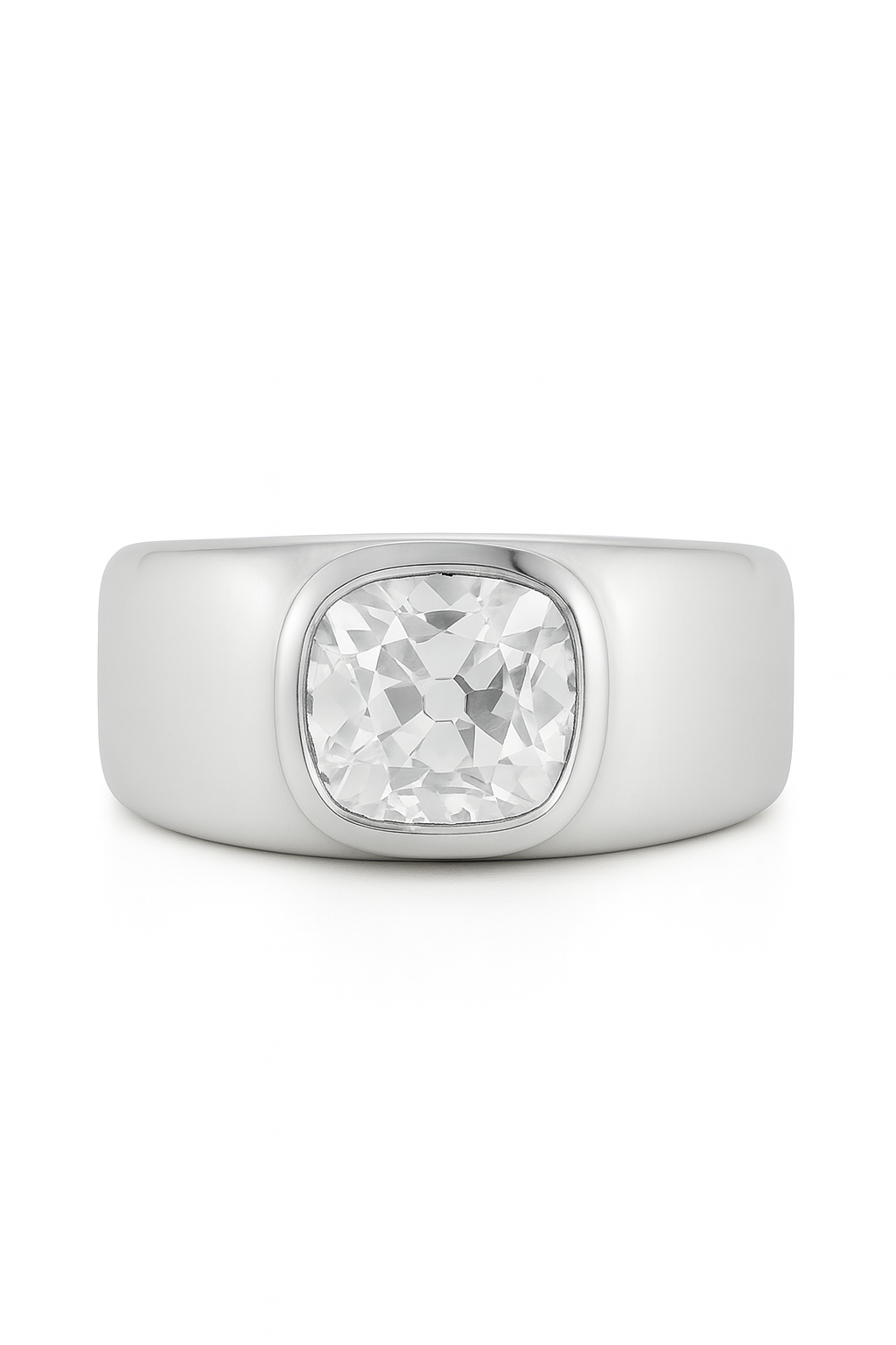 Rogue Cushion Lab Grown Diamond Engagement Ring