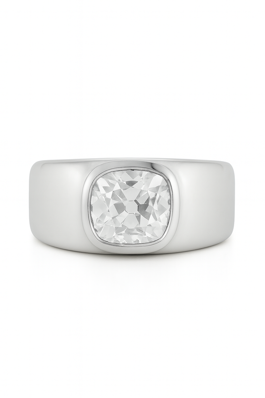 Rogue Cushion Lab Grown Diamond Engagement Ring
