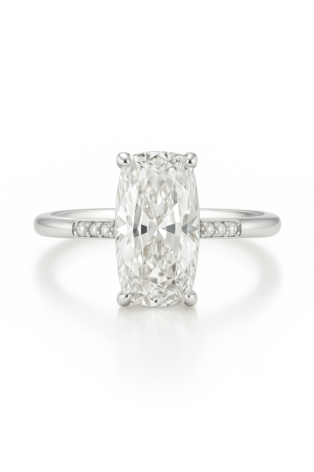 Mansa Old Cushion Cut Lab Grown Diamond Engagement Ring