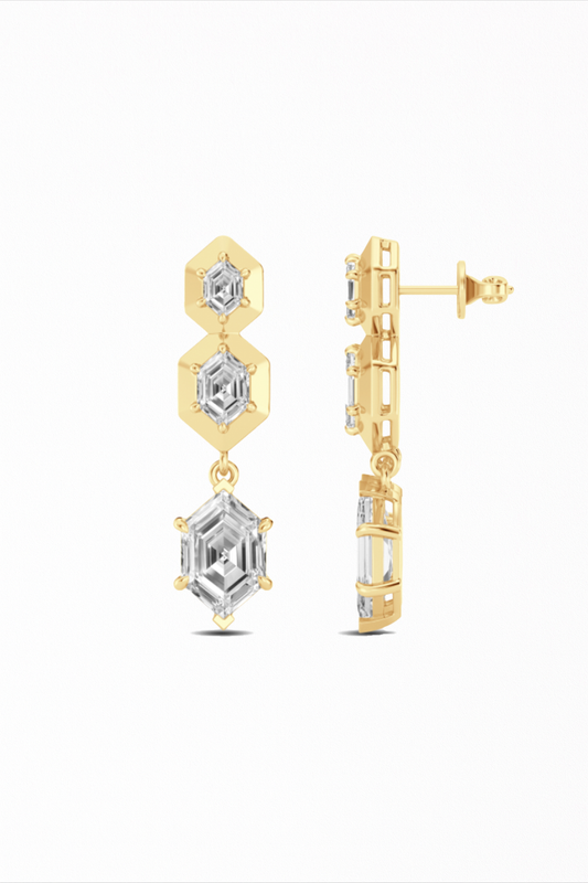 Caelis Diamond Drop Earrings