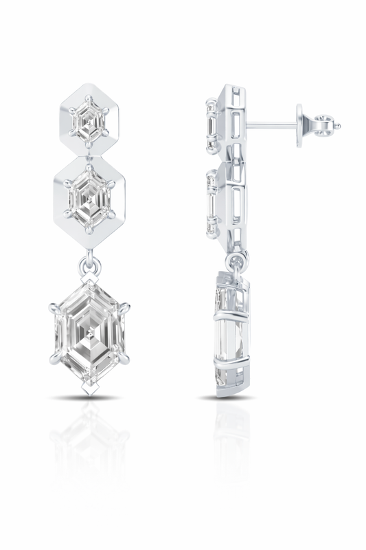 Caelis Diamond Drop Earrings