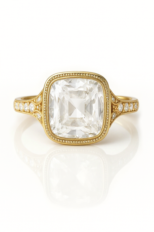 Bettan Cushion Lab Grown Diamond Engagement Ring