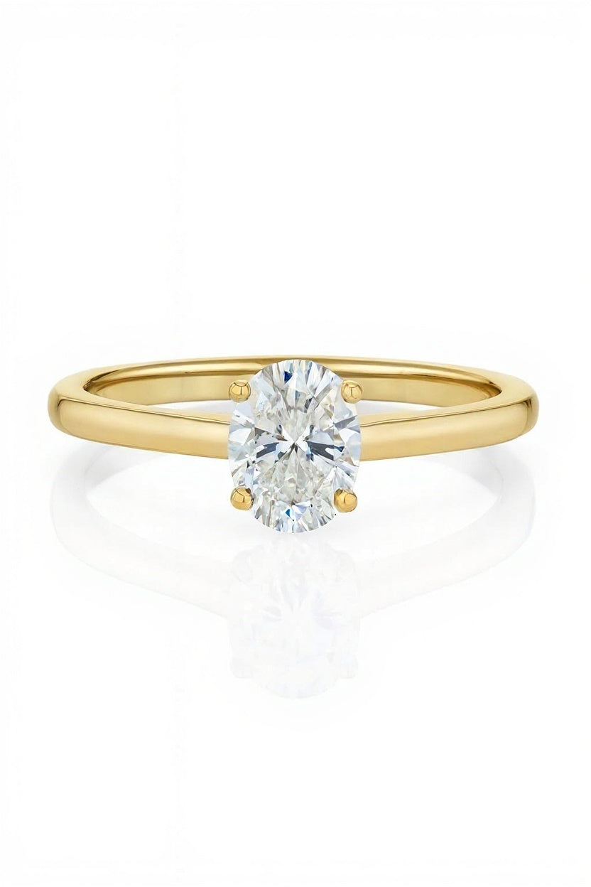 Unity Oval Lab Grown Diamond Engagement Ring