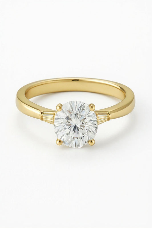 Coda Round Lab Grown Diamond Engagement Ring