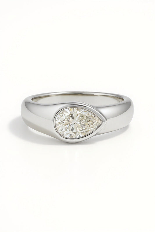 Bloom Pear Lab Grown Diamond Engagement Ring