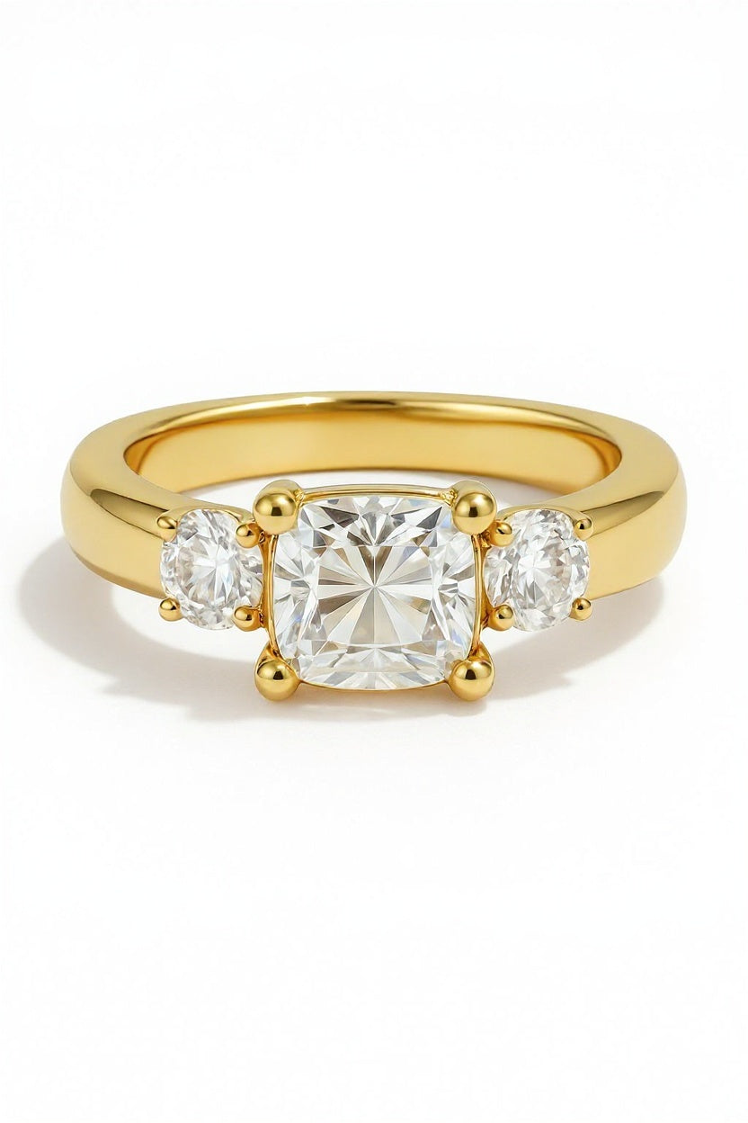 Auris Square Lab Grown Diamond Engagement Ring