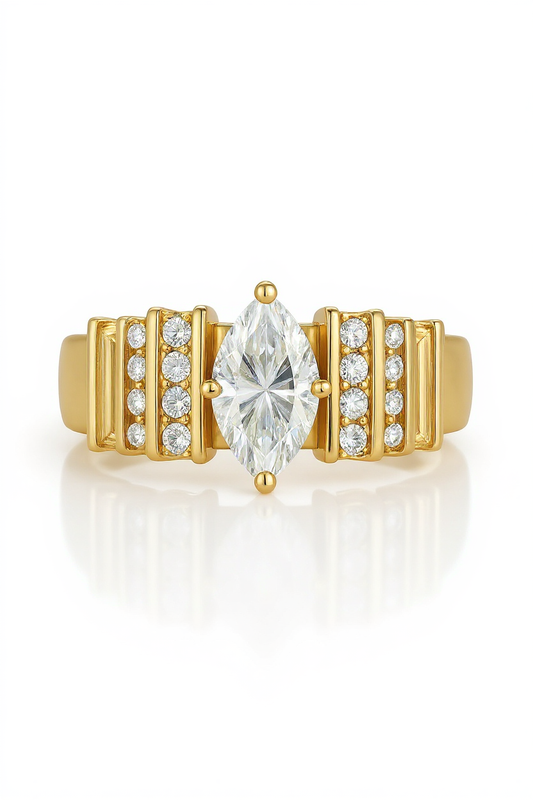 Zaire Marquise Lab Grown Diamond Engagement Ring