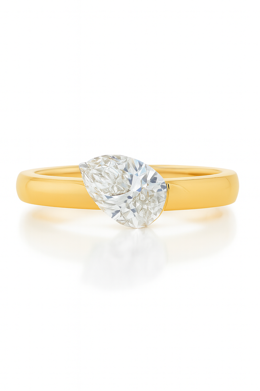Venera Pear Lab Grown Diamond Engagement Ring