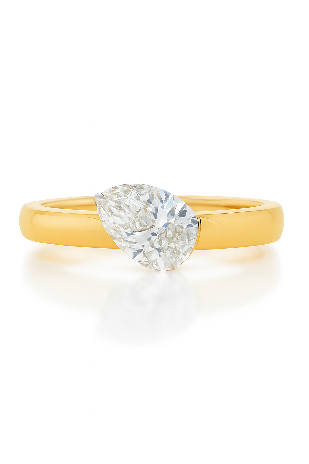 Venera Pear Lab Grown Diamond Engagement Ring