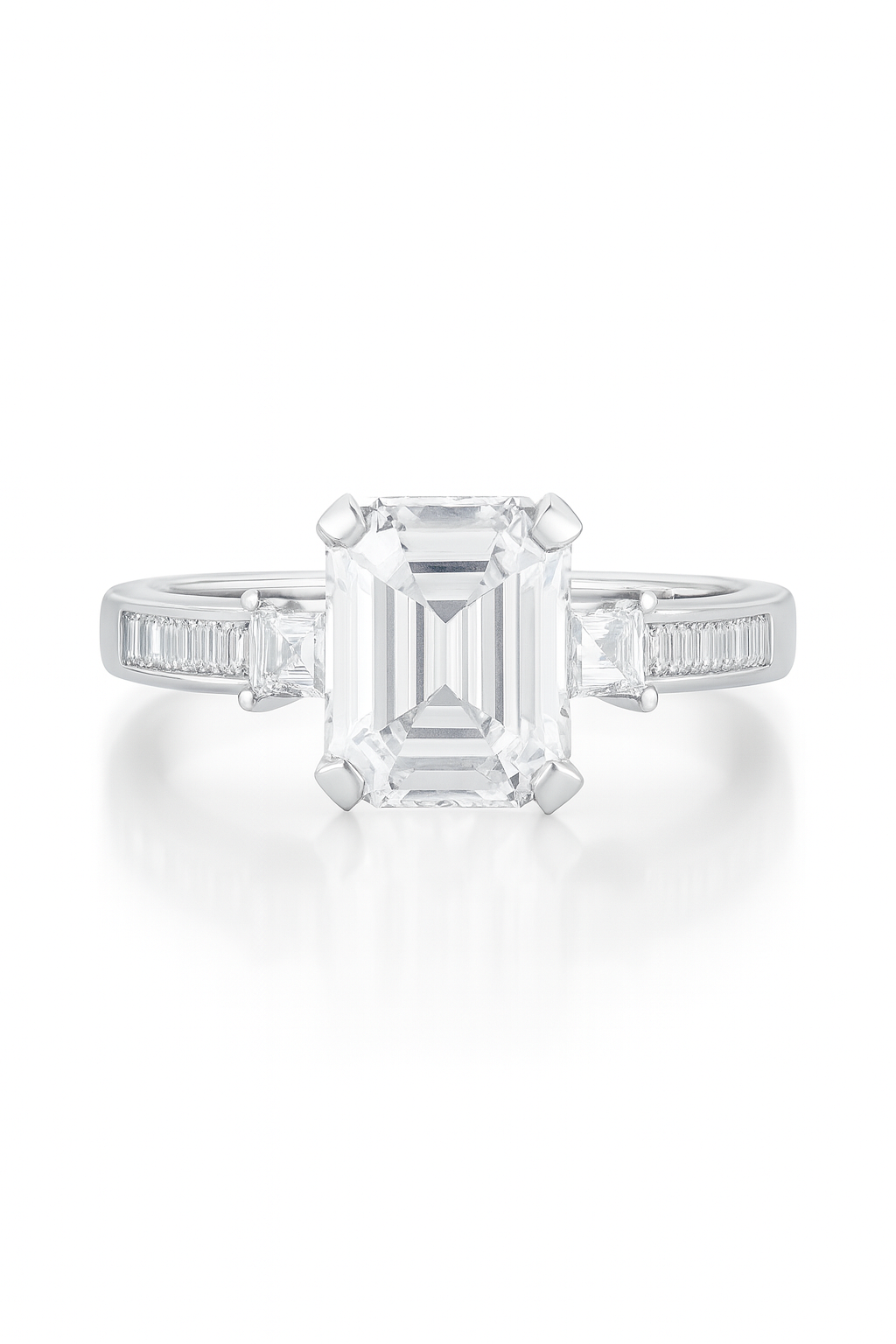 Mirae Emerald Lab Grown Diamond Engagement Ring