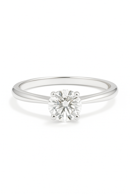 Rolaya Round Solitaire Lab Grown Diamond Engagement Ring