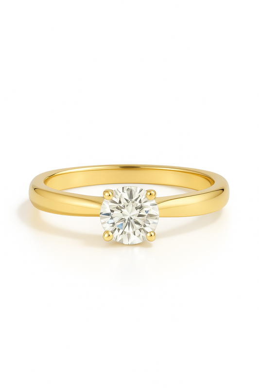 Rolaya Round Solitaire Lab Grown Diamond Engagement Ring