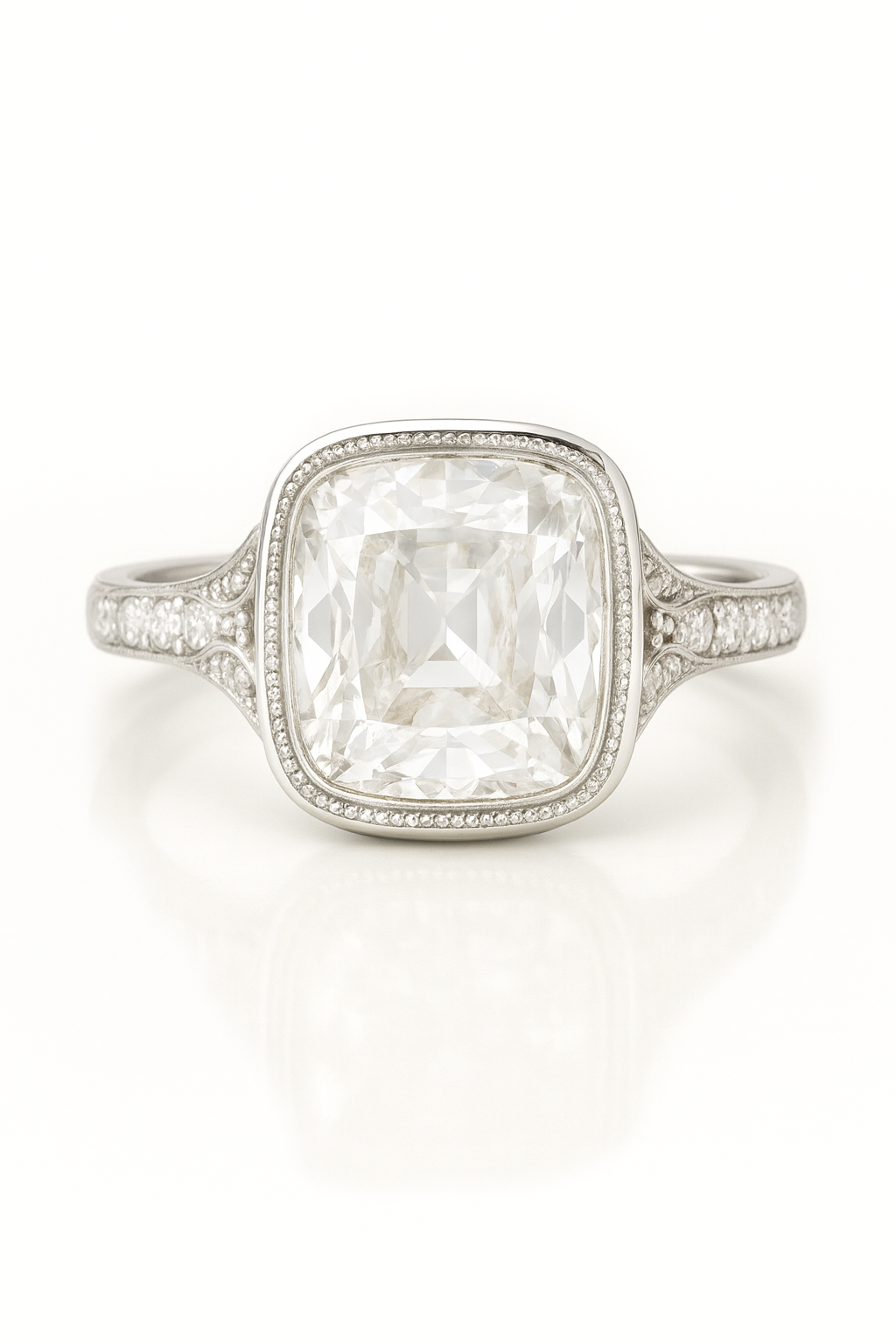 Bettan Cushion Lab Grown Diamond Engagement Ring