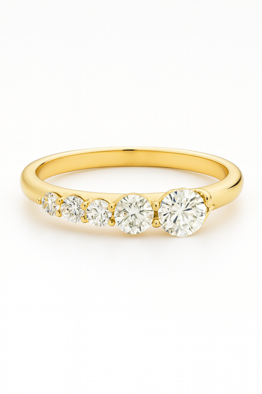 Orbit Round Lab Grown Diamond Engagement Ring