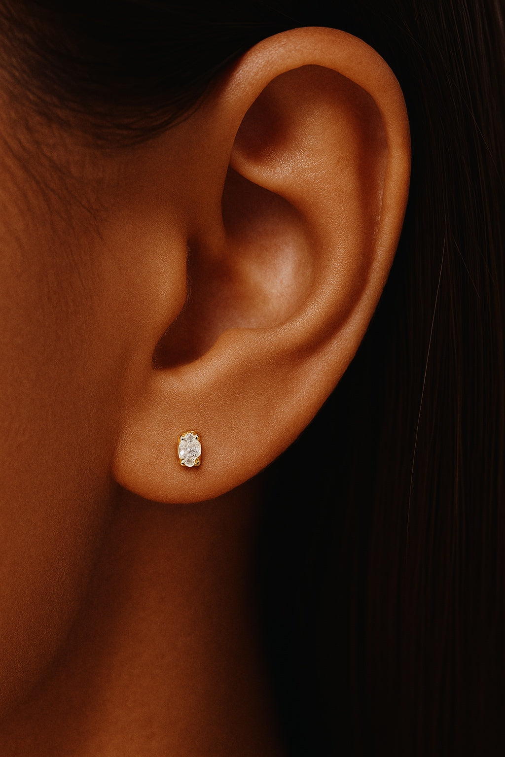 Orla 0.5 Carat Oval Lab Diamond Earring