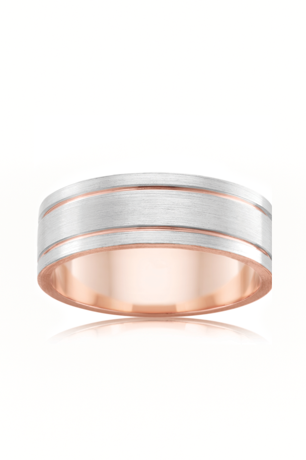 Mirel Two Tone Wedding Band