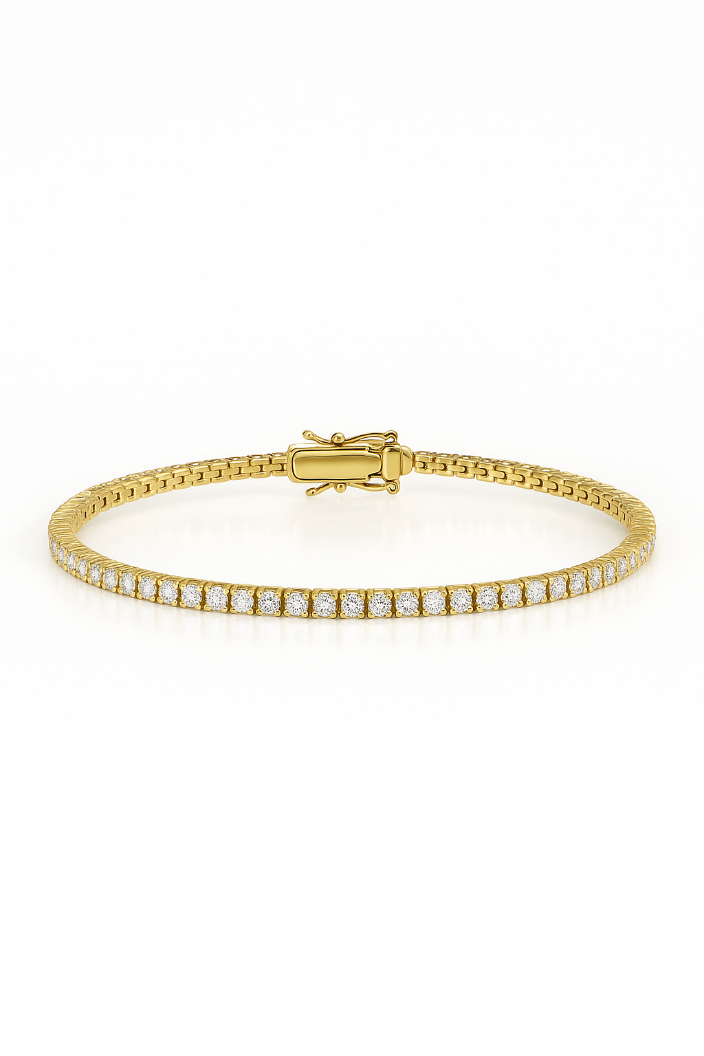 2.00 Carat Lab Grown Diamond Tennis Bracelet 14k Gold