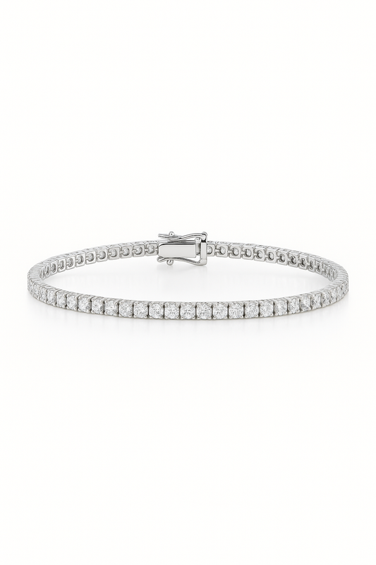 4.00 Carat Lab Grown Diamond Tennis Bracelet 14k Gold