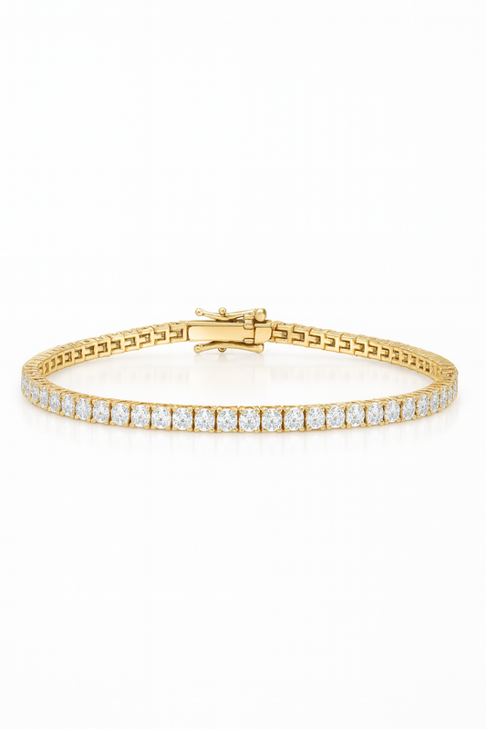 4.00 Carat Lab Grown Diamond Tennis Bracelet 14k Gold