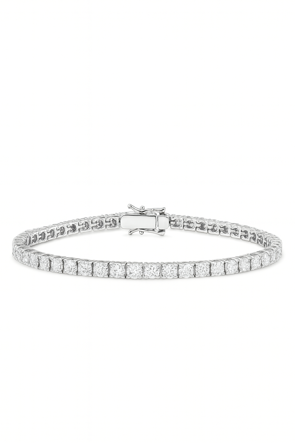 7.20ct Lab Grown Diamond Tennis Bracelet 14k Gold