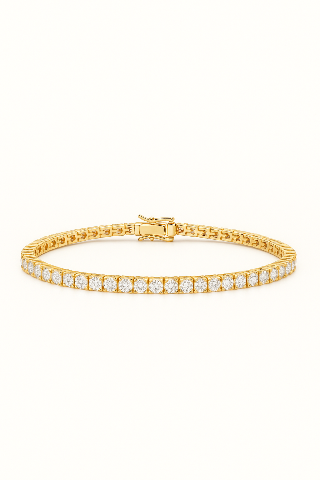 7.20ct Lab Grown Diamond Tennis Bracelet 14k Gold