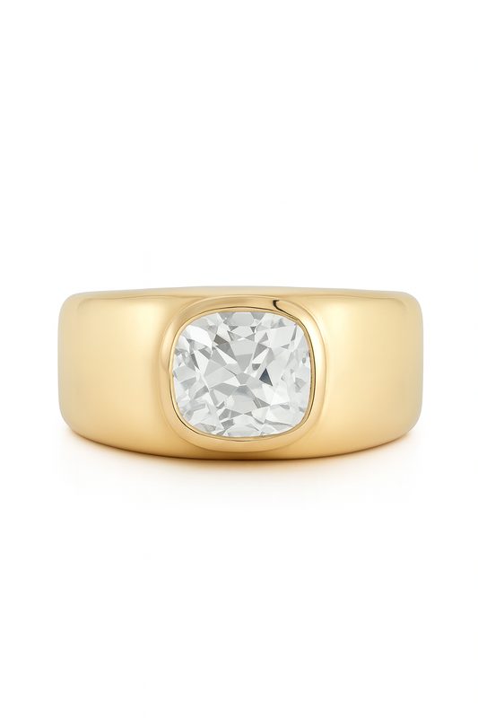 Rogue Cushion Lab Grown Diamond Engagement Ring