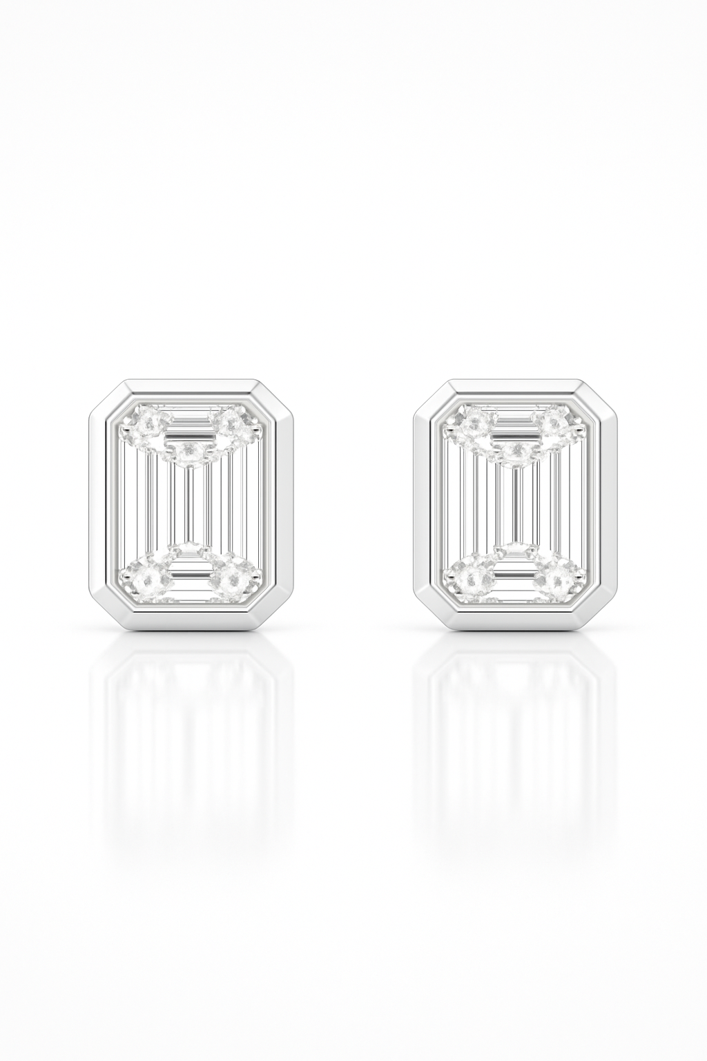Arden Emerald Lab Diamond Studs