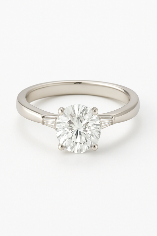 Coda Round Lab Grown Diamond Engagement Ring