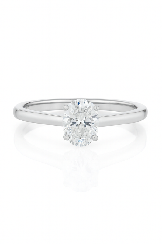 Unity Oval Lab Grown Diamond Engagement Ring