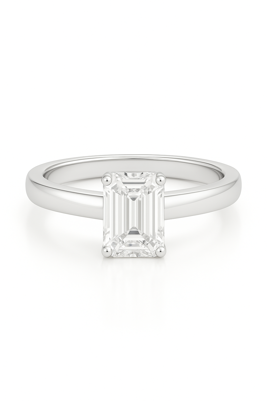 Milna Emerald Lab Grown Diamond Engagement Ring