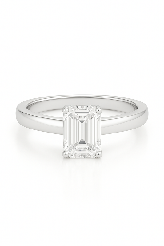 Milna Emerald Lab Grown Diamond Engagement Ring