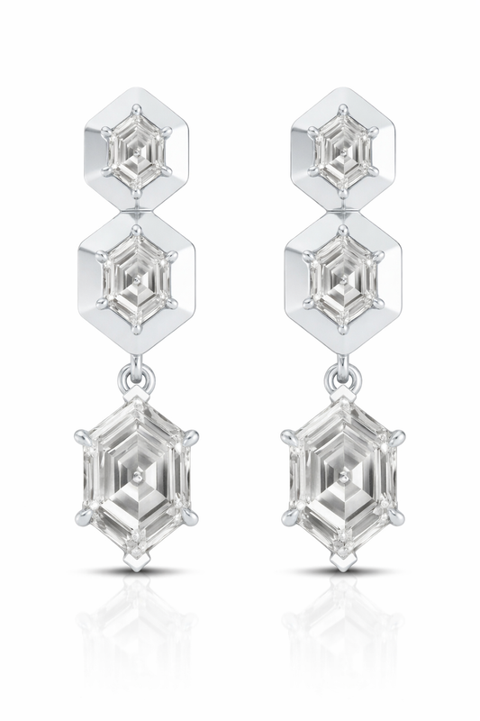 Caelis Diamond Drop Earrings