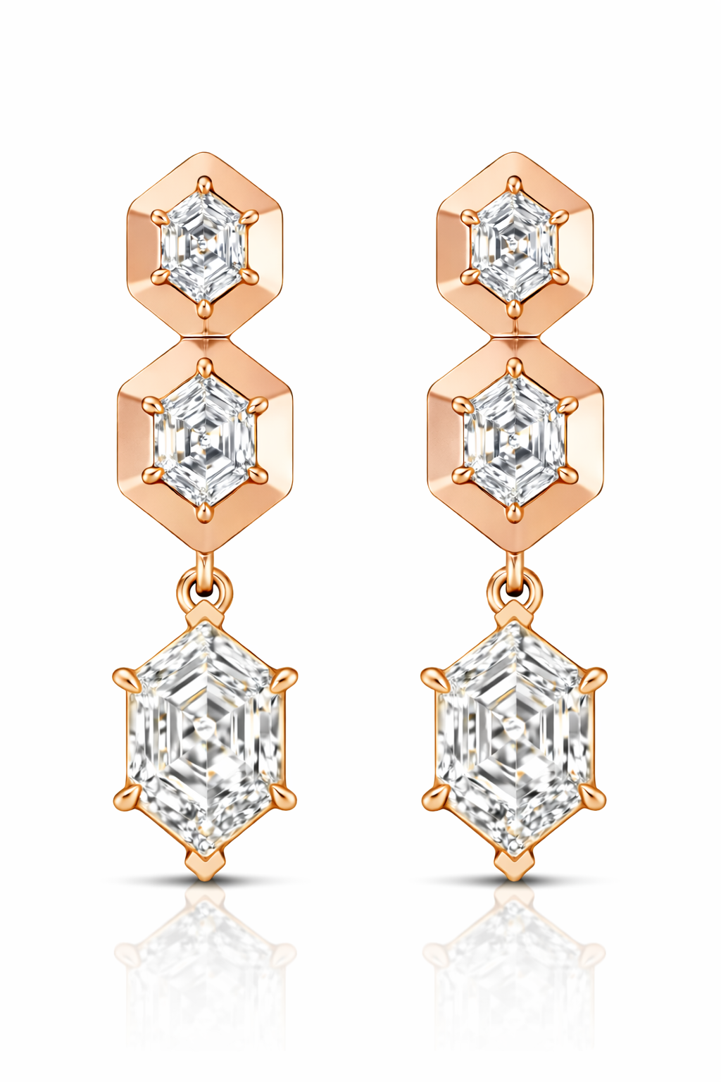 Caelis Diamond Drop Earrings