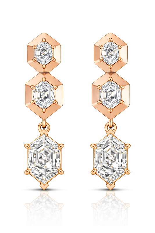 Caelis Diamond Drop Earrings