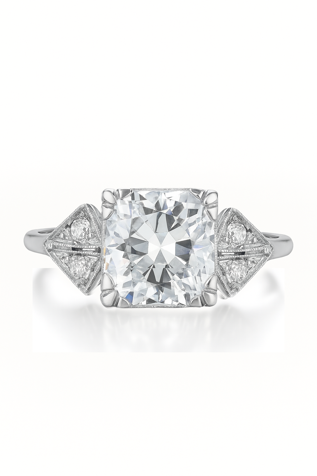 Halvar Square Lab Grown Diamond Engagement Ring