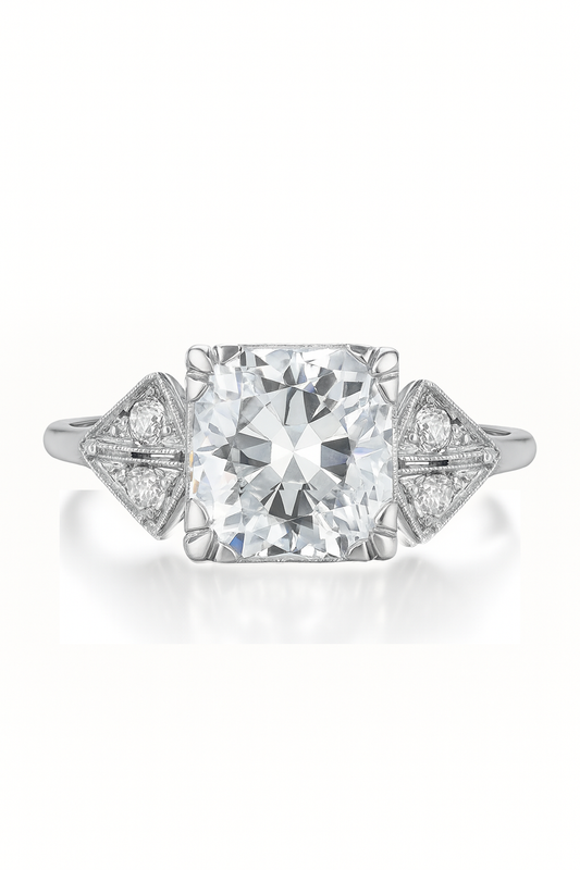 Halvar Square Lab Grown Diamond Engagement Ring