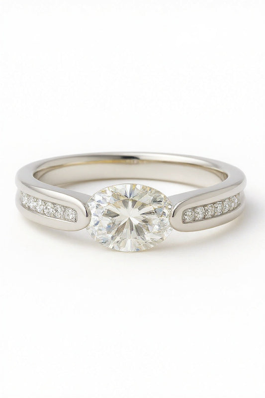 Solara Oval Lab Grown Diamond Engagement Ring