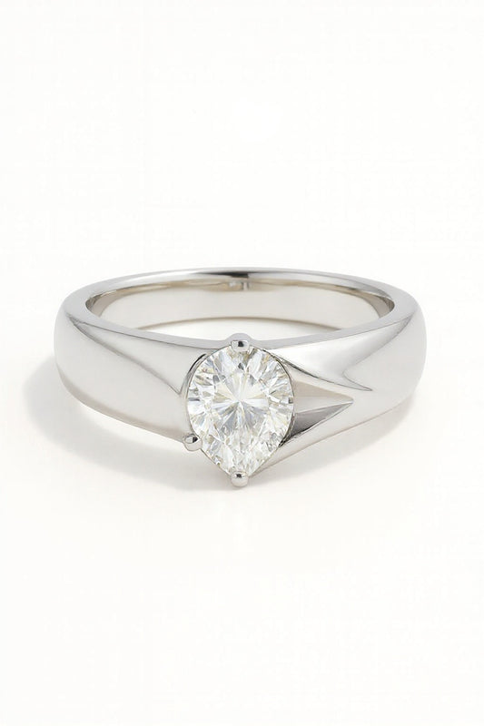 Cove Pear Lab Grown Diamond Engagement Ring