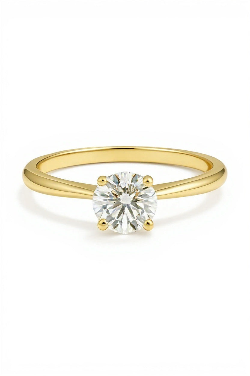 Rolaya Round Solitaire Lab Grown Diamond Engagement Ring