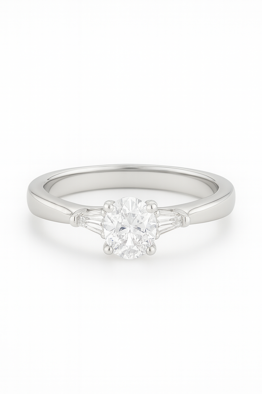 Asper Round Lab Grown Diamond Engagement Ring