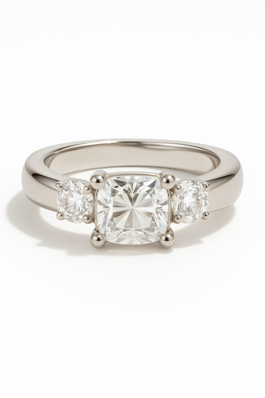 Auris Square Lab Grown Diamond Engagement Ring