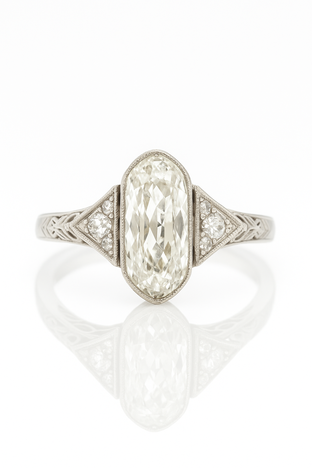 Ordana Oval Cut Lab Grown Diamond Engagement Ring