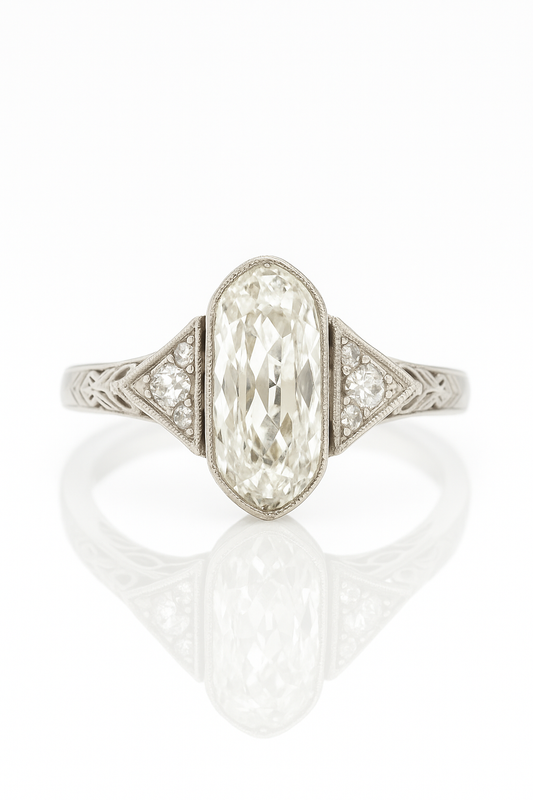 Ordana Oval Cut Lab Grown Diamond Engagement Ring
