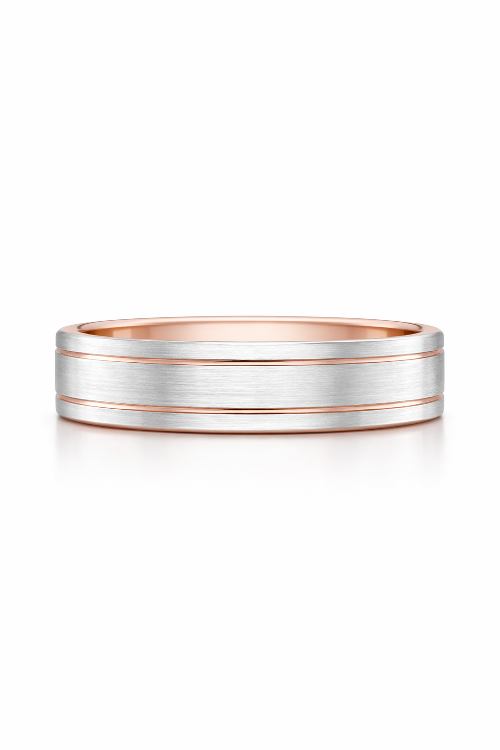 Mirel Two Tone Wedding Band