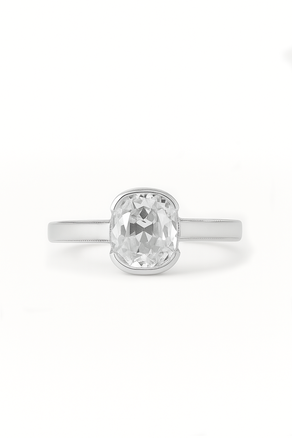 Solenne Elongated Old Cushion Cut Lab Grown Diamond Engagement Ring